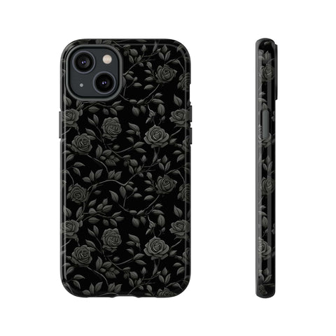 Black Roses Aesthetic Phone Case for iPhone, Samsung, Pixel