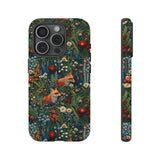 Botanical Fox Aesthetic Phone Case for iPhone, Samsung, Pixel