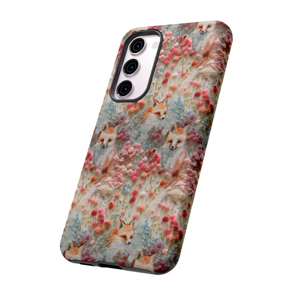 Cottagecore Fox 3D Aesthetic Phone Case for iPhone, Samsung, Pixel