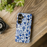 Blue State of Life Phone Case - Trendy Navy Blue Collage Protective Phone Cover for iPhone, Samsung, Pixel