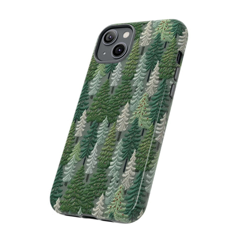 Christmas Forest 3D Aesthetic Phone Case for iPhone, Samsung, Pixel