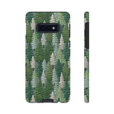 Christmas Forest 3D Aesthetic Phone Case for iPhone, Samsung, Pixel Samsung Galaxy S10E / Glossy