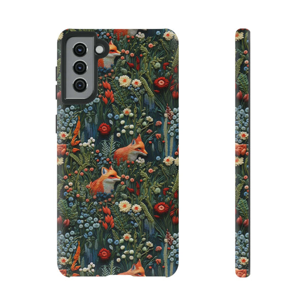 Botanical Fox Aesthetic Phone Case for iPhone, Samsung, Pixel