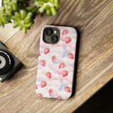 Dreamy Strawberry Cloud Phone Case - Pretty Pink Sky Protective Phone Cover for iPhone, Samsung, Pixel