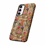 Skeletons in Bloom Garden 3D Aesthetic Phone Case for iPhone, Samsung, Pixel