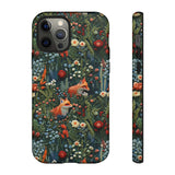 Botanical Fox Aesthetic Phone Case for iPhone, Samsung, Pixel