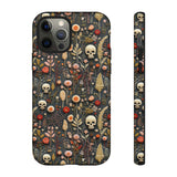 Magical Skull Garden Aesthetic 3D Phone Case for iPhone, Samsung, Pixel iPhone 12 Pro / Glossy