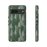 Christmas Forest 3D Aesthetic Phone Case for iPhone, Samsung, Pixel Google Pixel 7 / Glossy