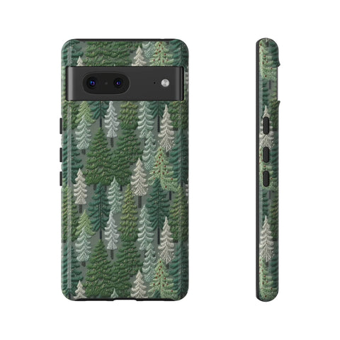 Christmas Forest 3D Aesthetic Phone Case for iPhone, Samsung, Pixel