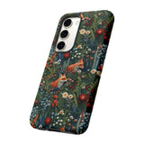 Botanical Fox Aesthetic Phone Case for iPhone, Samsung, Pixel