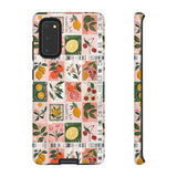 Fruit Stamps Collage Phone Case - Trendy Stickers Aesthetic Protective Phone Cover for iPhone, Samsung, Pixel