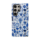 Blue State of Life Phone Case - Trendy Navy Blue Collage Protective Phone Cover for iPhone, Samsung, Pixel