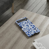 Blue State of Life Phone Case - Trendy Navy Blue Collage Protective Phone Cover for iPhone, Samsung, Pixel