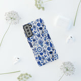 Blue State of Life Phone Case - Trendy Navy Blue Collage Protective Phone Cover for iPhone, Samsung, Pixel