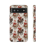Cowboy Santa Embroidery Phone Case for iPhone, Samsung, Pixel Google Pixel 6 / Glossy