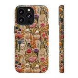 Skeletons in Bloom Garden 3D Aesthetic Phone Case for iPhone, Samsung, Pixel iPhone 13 Pro / Glossy