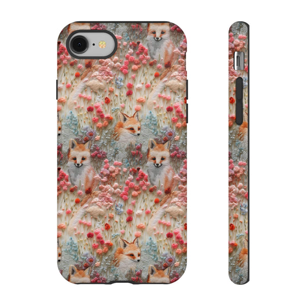 Cottagecore Fox 3D Aesthetic Phone Case for iPhone, Samsung, Pixel