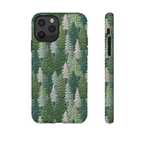 Christmas Forest 3D Aesthetic Phone Case for iPhone, Samsung, Pixel iPhone 11 Pro / Glossy