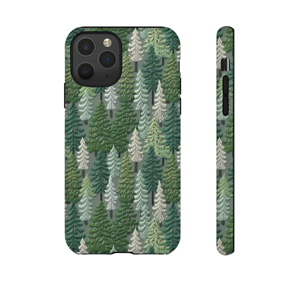 Christmas Forest 3D Aesthetic Phone Case for iPhone, Samsung, Pixel