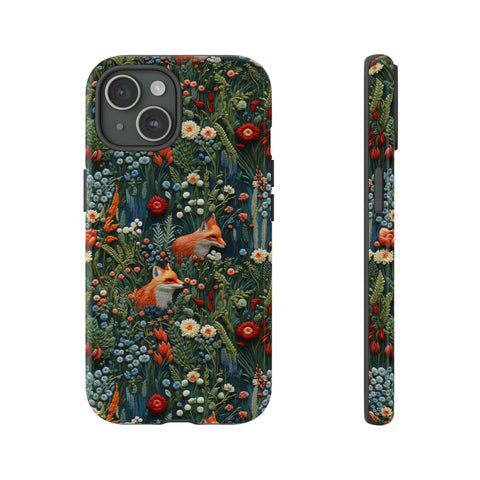 Botanical Fox Aesthetic Phone Case for iPhone, Samsung, Pixel