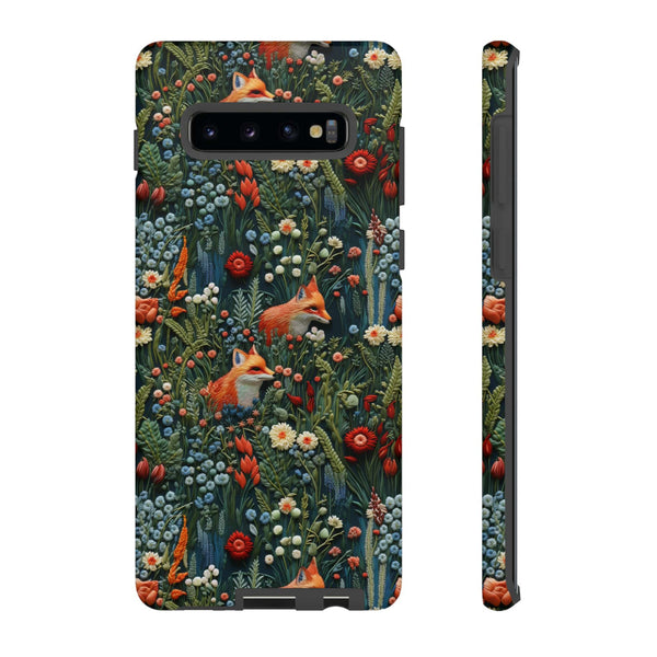 Botanical Fox Aesthetic Phone Case for iPhone, Samsung, Pixel
