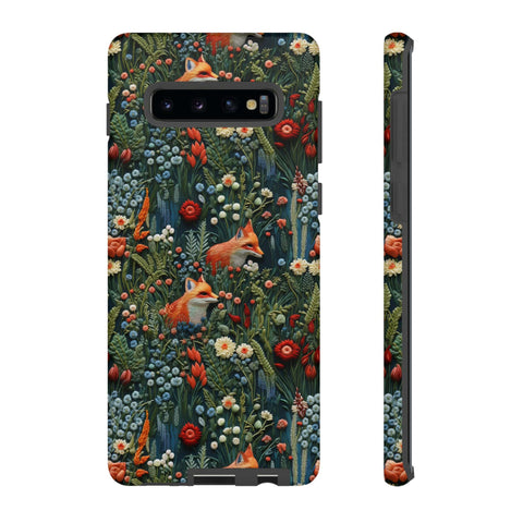 Botanical Fox Aesthetic Phone Case for iPhone, Samsung, Pixel