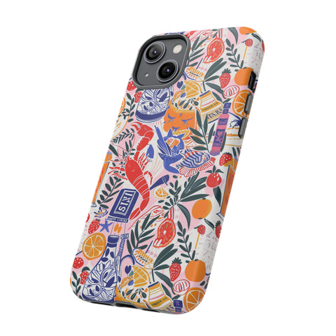 Sweet n Sour Collage Phone Case - Trendy Coastal Aesthetic Protective Phone Cover for iPhone, Samsung, Pixel