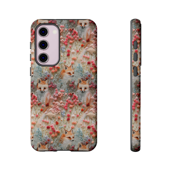 Cottagecore Fox 3D Aesthetic Phone Case for iPhone, Samsung, Pixel