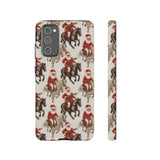 Cowboy Santa Embroidery Phone Case for iPhone, Samsung, Pixel Samsung Galaxy S20 FE / Glossy