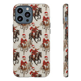 Cowboy Santa Embroidery Phone Case for iPhone, Samsung, Pixel iPhone 13 Pro Max / Matte