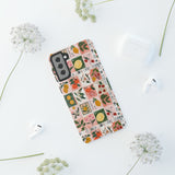 Fruit Stamps Collage Phone Case - Trendy Stickers Aesthetic Protective Phone Cover for iPhone, Samsung, Pixel