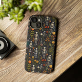 Mini Skeletons in Mystique Garden 3D Phone Case for iPhone, Samsung, Pixel