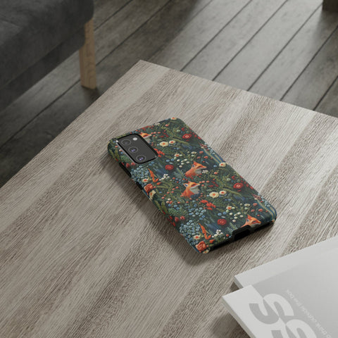 Botanical Fox Aesthetic Phone Case for iPhone, Samsung, Pixel