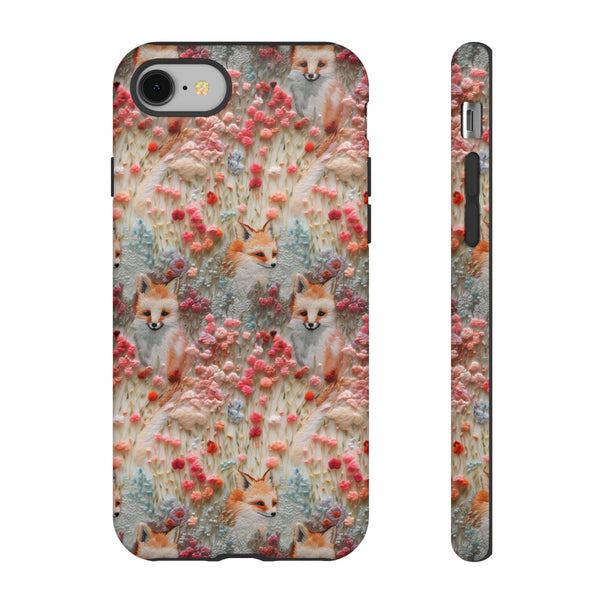 Cottagecore Fox 3D Aesthetic Phone Case for iPhone, Samsung, Pixel