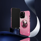 Disco Ball Phone Case - Pink Trendy Retro Mirror Ball Protective Phone Cover for iPhone, Samsung, Pixel