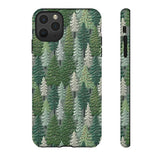 Christmas Forest 3D Aesthetic Phone Case for iPhone, Samsung, Pixel iPhone 11 Pro Max / Glossy