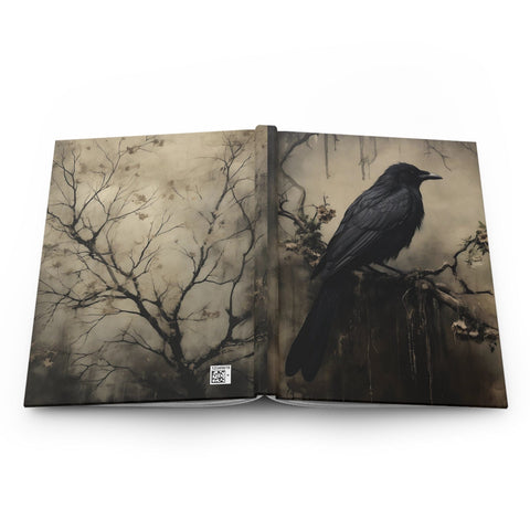 Gothic Raven Notebook - Dark Academia Aesthetic Journal