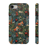 Botanical Fox Aesthetic Phone Case for iPhone, Samsung, Pixel