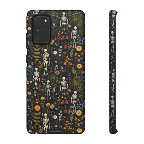 Mini Skeletons in Mystique Garden 3D Phone Case for iPhone, Samsung, Pixel