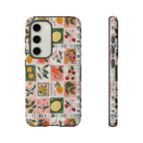 Fruit Stamps Collage Phone Case - Trendy Stickers Aesthetic Protective Phone Cover for iPhone, Samsung, Pixel