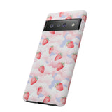 Dreamy Strawberry Cloud Phone Case - Pretty Pink Sky Protective Phone Cover for iPhone, Samsung, Pixel