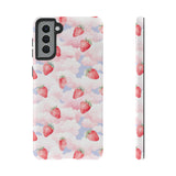 Dreamy Strawberry Cloud Phone Case - Pretty Pink Sky Protective Phone Cover for iPhone, Samsung, Pixel