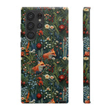 Botanical Fox Aesthetic Phone Case for iPhone, Samsung, Pixel