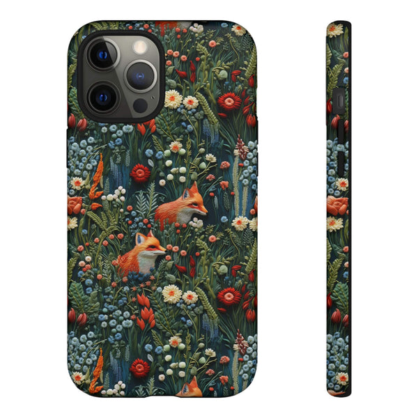 Botanical Fox Aesthetic Phone Case for iPhone, Samsung, Pixel