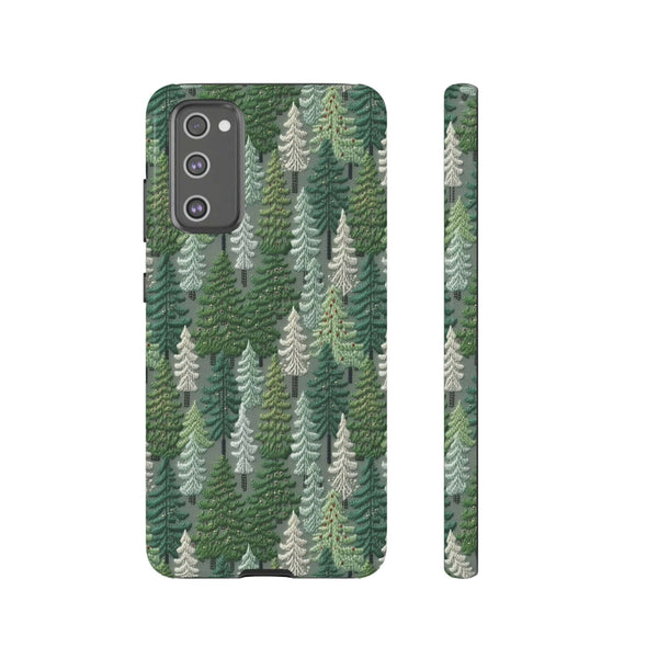 Christmas Forest 3D Aesthetic Phone Case for iPhone, Samsung, Pixel