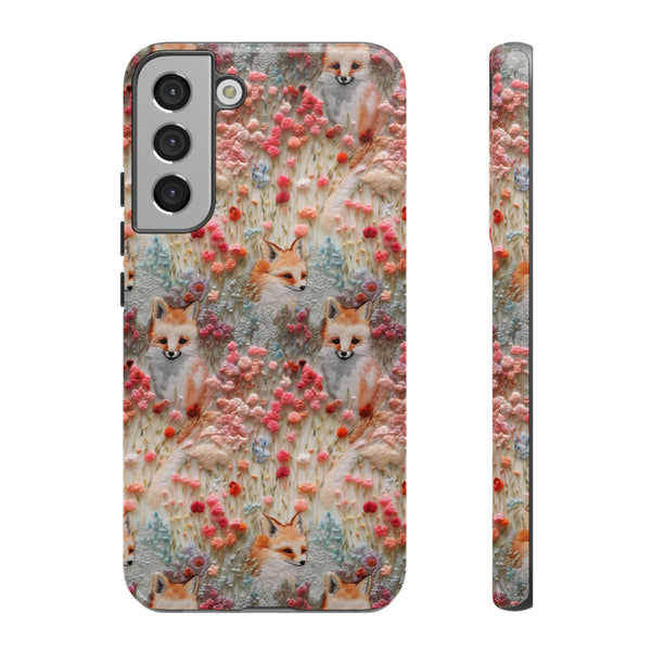 Cottagecore Fox 3D Aesthetic Phone Case for iPhone, Samsung, Pixel