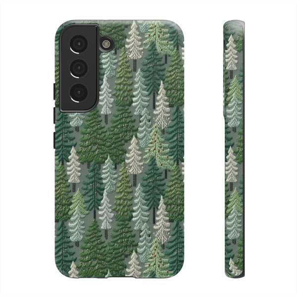 Christmas Forest 3D Aesthetic Phone Case for iPhone, Samsung, Pixel