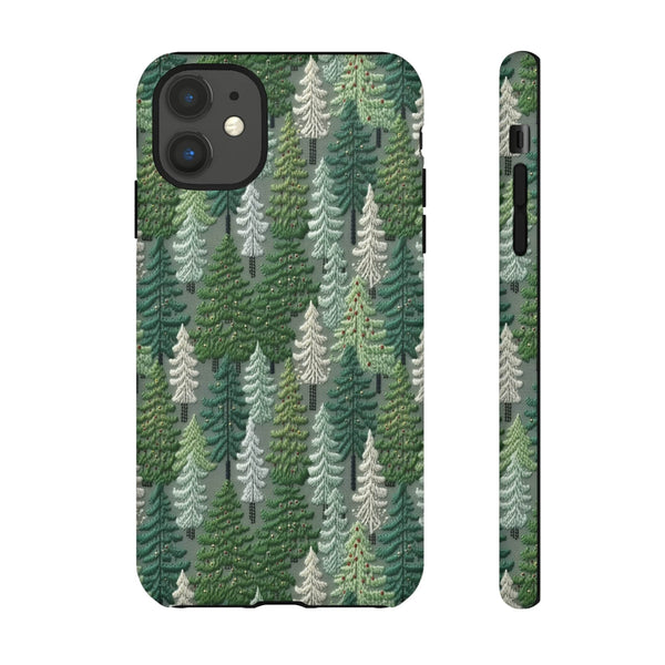 Christmas Forest 3D Aesthetic Phone Case for iPhone, Samsung, Pixel