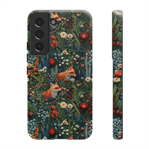 Botanical Fox Aesthetic Phone Case for iPhone, Samsung, Pixel