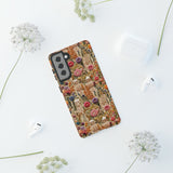 Skeletons in Bloom Garden 3D Aesthetic Phone Case for iPhone, Samsung, Pixel